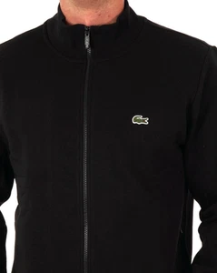 Lacoste Full Zip Track Top Cotton Blend Fleece Cardigan in Grey-SH155900H88 - Picture 1 of 3