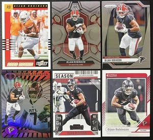 Lote de 6 tarjetas de fútbol americano Bijan Robinson Atlanta Falcons novato RC, Prizm, mosaico y + - Imagen 1 de 6