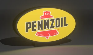 Pennzoil Racing lightbox LED Man Cave Slot car Sign Custom - Picture 1 of 4