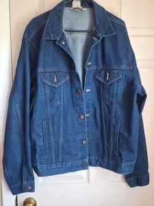 Vintage Big Mac Trucker Jacket Mens SZ 52 Blue Denim 90s Made In USA - Picture 1 of 13