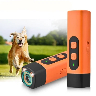 Ultraschall Hundetraining Anti-Bell Gerät mit LED Taschenlampe Hundetrainer - Bild 1 von 4