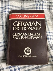 COLLINS GEM German-English Dictionary 1983 Language GERMANY Travel Pocket-Size - Picture 1 of 4