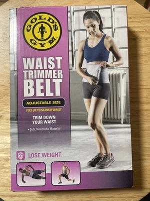 Golds Gimnasio Cintura Recortadora Cinturón Entrenamiento Cinturón 8" Ancho Se Ajusta hasta 50" Cintura Caja Abierta Foto 1 de 3