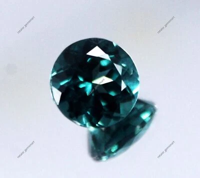Natural Montana Sapphire Round Bluish Green 4.90 Ct CERTIFIED Loose Gemstone - Image 1 of 4