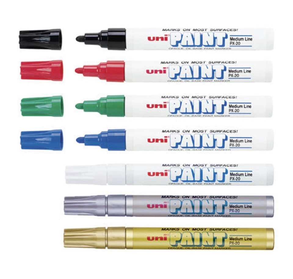 Uni-Paint PX-20 Oil-Based Paint Marker, Medium Point, Graffiti Art Supplies