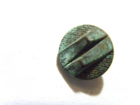 antique collect plastic button guilloche pattern bed with twin hills motif 51202 Cover