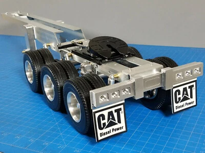 Custom Built Full Aluminum Tamiya 1/14 R/C Toy Semi Truck 3 Axles Dolly Trailer - Image 1 of 4