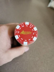 BUDWEISER Perfect BEER "Logo" Red POKER CHIPS. ÄRMEL 25 - Bild 1 von 3