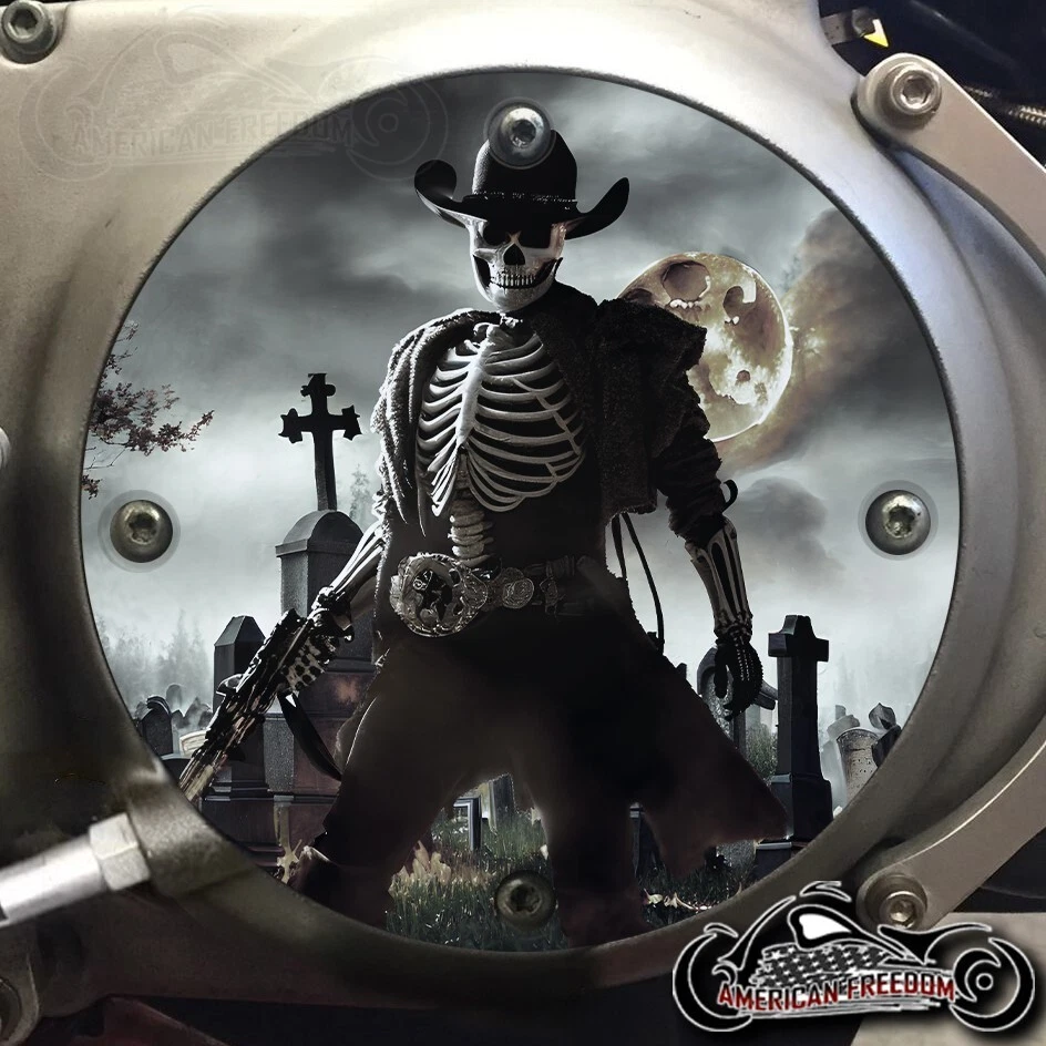 Cubierta de embrague Harley Davidson Sportster 883 1200 Derby 1994-2003 - Dead Cowboy Foto 1 de 1