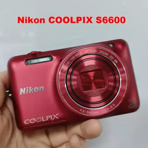 Nikon COOLPIX S6600 16.0MP 12x Zoom Flip screen Compact Digital Camera Worked - Picture 1 of 8