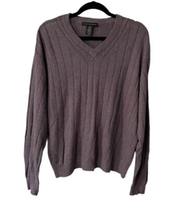 Geoffrey Beene Linen Purple Sweater Size Large - Picture 1 of 4