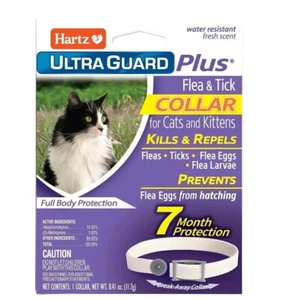 Hartz Ultraguard Plus Flea Tick Cat Kittens Collar 7 Month Protection - Picture 1 of 3