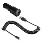 HTC Genuine Car USB Charger 1000mA with USB to Micro-USB Charging Cable - Black