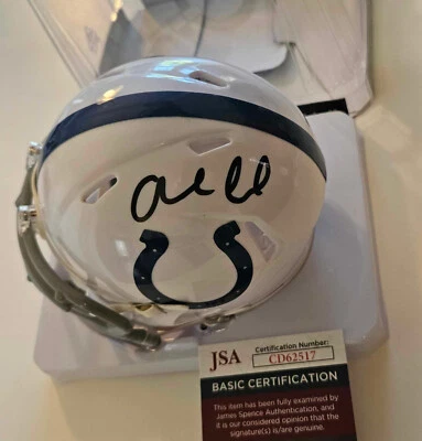 ANDREW LUCK SIGNED MINI HELMET NFL INDIANAPOLIS COLTS AUTO JSA COA CD62517 - Image 1 of 3