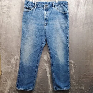 Lee Mens Jeans 42x32 Regular Straight Medium Stonewashed Cotton Denim  - Picture 1 of 10