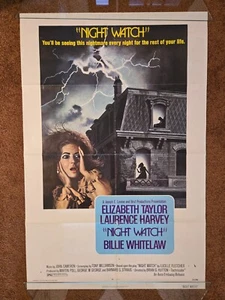 NIGHT WATCH Original 1973 27x41 Movie Poster. Elizabeth Taylor-- Horror - Bild 1 von 5