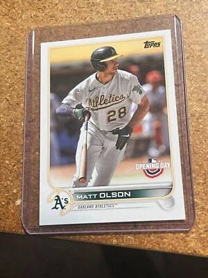 2022 Topps Opening Day Baseball # 187 Matt Olson - Image 1 of 4