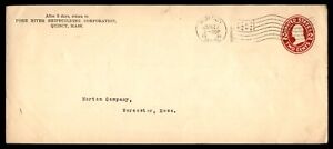 Mayfairstamps US 1914 Fore River Shipbuilding Corp Flag Cancel Cover aaj_63999