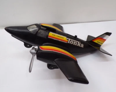 Vintage 1979 Tonka Hand Commander Turbo Prop Airplane Black - Image 1 of 4