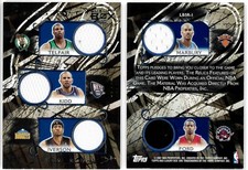 2007-08 Topps Luxury Box Game Used Patch 5 Relic Iverson Kidd Marbury /50