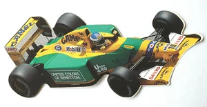 Benetton Ford 1992 Fórmula 1 F1 Michael Schumacher pegatina trasera adhesiva - Imagen 1 de 3