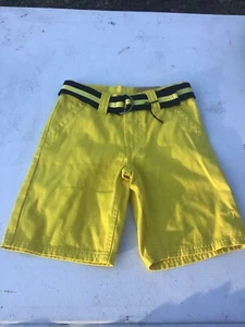 Company 81 Yellow Jean Shorts W/matching Belt Kids Size 5 - Picture 1 of 4