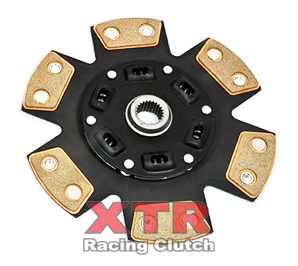 XTR STAGE 3 SPRUNG 6PUCK CERAMIC CLUTCH DISC PLATE for 88-89 HONDA PRELUDE 2.0L — 第 1/1 张图片