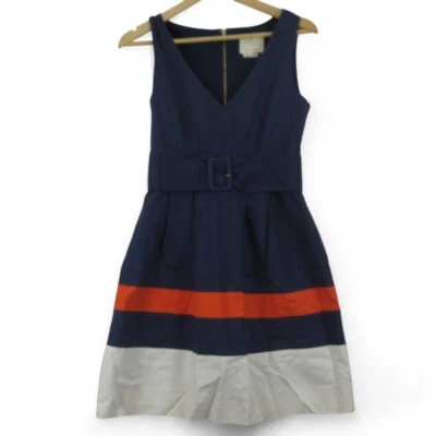 Vestido para mujer Kate Spade azul marino "Sawyer" hasta la rodilla con cinturón Reino Unido 8-preciado Foto 1 de 4