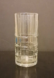 Vintage Anchor Hocking Tartan Plaid Drinking Cleat Glass Tumbler Heavy 16 oz - Picture 1 of 7