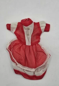 Vintage Barbie 1960s Red Sheer Dress Apron Lace - Picture 1 of 4