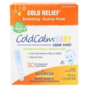 Boiron ColdCalm Baby - 30 dosis líquidas - alivio homeopático del resfriado para bebés - Imagen 1 de 3