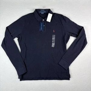 Camisa POLO Ralph Lauren THE SKINNY POLO Manga Larga Azul Marino. XL NUEVO Con Etiquetas - Imagen 1 de 11