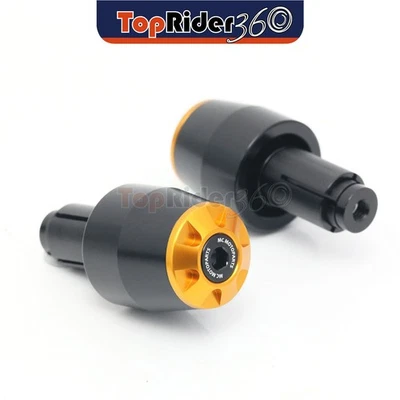 GOLD CNC Bar End Sliders STORM For Suzuki GSX-R 750 06-10 09 08 07 - Image 1 of 4