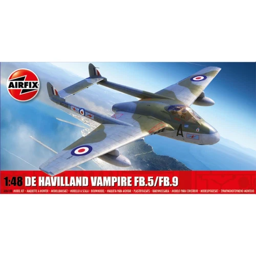 De Havilland Vampire FB.5/FB.9 Airfix A06108 skala 1/48