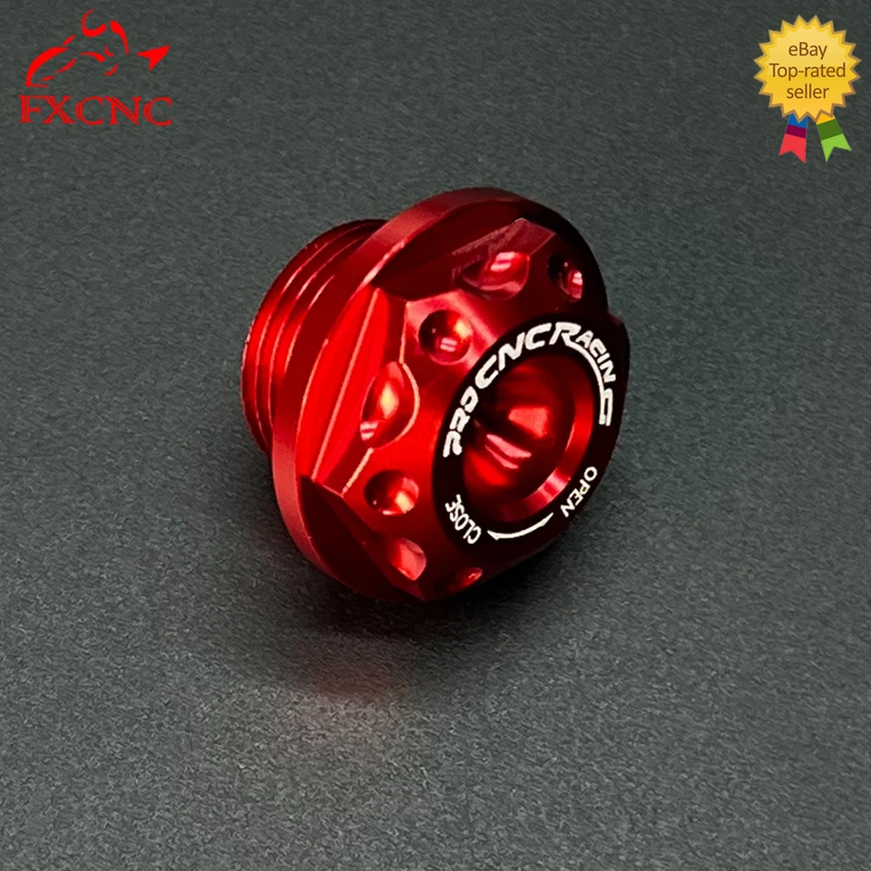 Cubierta de tapa de llenado de aceite de motor roja de aluminio para Suzuki GSXR600 GSXR750 1997-2014 Foto 1 de 4
