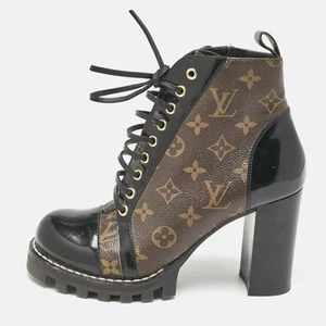 Louis Vuitton Brown/Black Monogram Canvas and Leather Star Trail Ankle Length - Picture 1 of 1