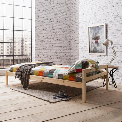 NOA AND NANI Single Bed Pine 3ft Pine Wooden Frame Sussex Adult Kids Teen