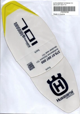 27007097000 Juego de calcomanías Seat 701 Husqvarna, Husaberg Foto 1 de 4