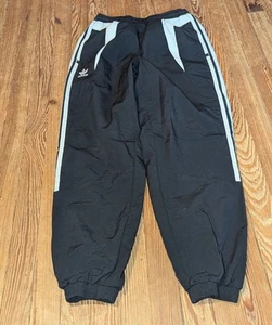 Adidas Climacool Track Pants Uomo Taglia S Nero Bianco 27,5" Cuciture Interne Logo Nylon - Foto 1 di 18