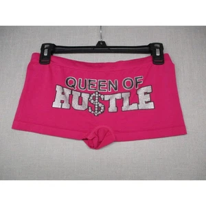 Pink Graphic Flirty Lounge Cheeky Boyshort Shorts Womens Size XL - Picture 1 of 8