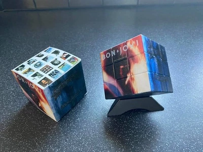 Bon Jovi Rubix Cube, Box and Plinth!  80 Other Bands Available. Ideal Gift! - Image 1 of 4