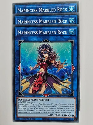 Yu Gi Oh - 3x LED9-EN054 Marincess Marbled Rock - Common - Image 1 of 4