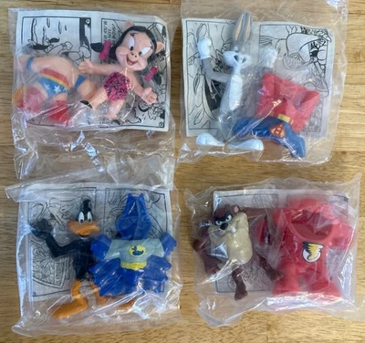 McDonald's Happy Meal Looney Tunes Super Heroes 1991 Complete Set of 4 Sealed - Image 1 of 4