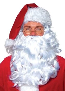 Christmas Costume Santa Claus Synthetic Wig and Beard set - Picture 1 of 2