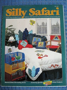 SILLY SAFARI libro de TRANSFERENCIAS PLANCHADAS folleto Animales 5 de 6 páginas sin cortar - Imagen 1 de 9