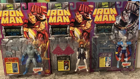 Iron Man Marvel Fantastic Four 1995 Toy Biz Lot Of 3 Cover