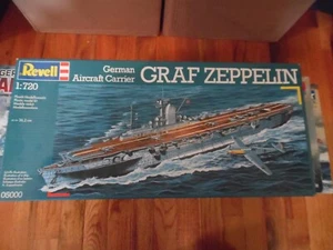 1996 Vintage Revell #05000 1:720nd German Aircraft Carrier Graf Zeppelin sealed - Picture 1 of 4