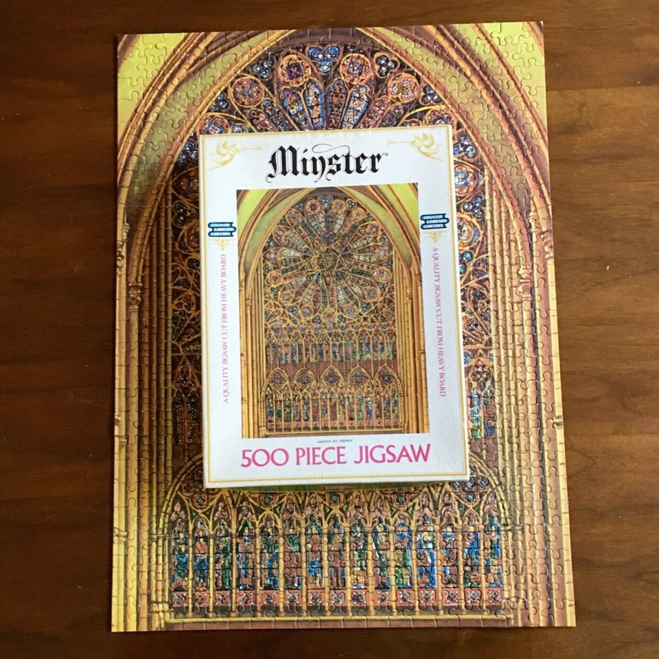 MINSTER Amiens St Firmin 拼图 - 完整 500 件 复古 着色玻璃窗 — 第 1/4 张图片