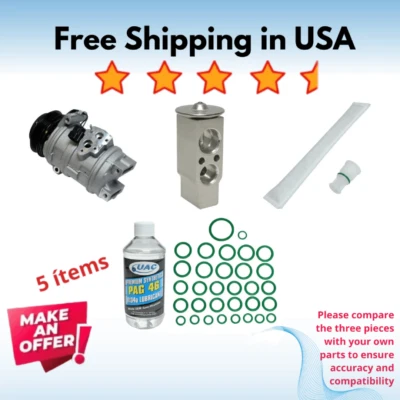 Компрессор и клапан кондиционера подходят для Cadillac SRX 2004-2008 - Изображение 1 из 4