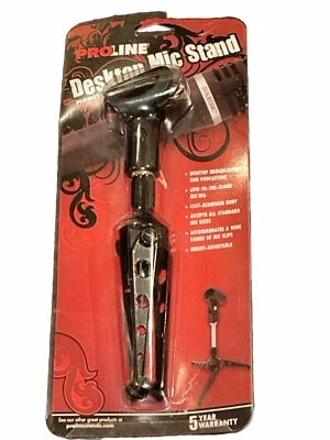 Proline PLDMS1 Desktop Microphone Stand Black Brand New FREE SHIPPING - Image 1 of 2